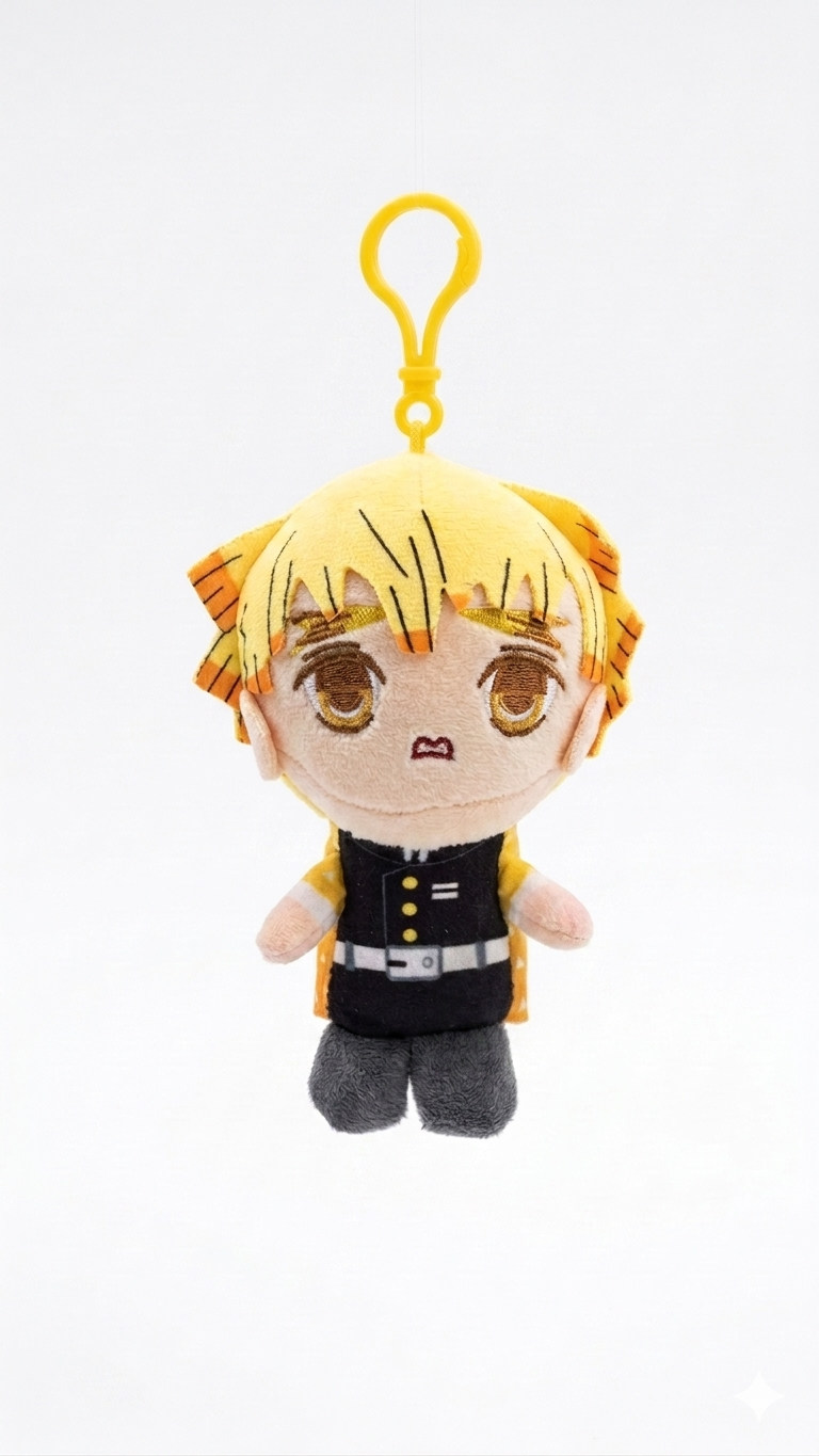 Demon Slayer Zenitsu Agatsuma Plush Bag Charm (15 CM)